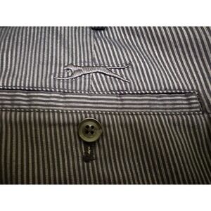 Slazenger Golf Performance Chino‎  Men W40 11"Inseam Navy/Grey Striped